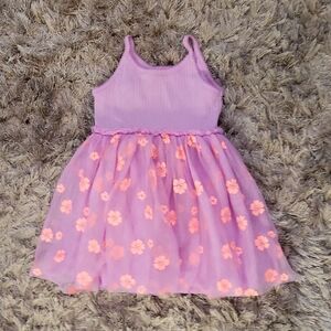 Wonder Nation Purple and Pink Floral Dress